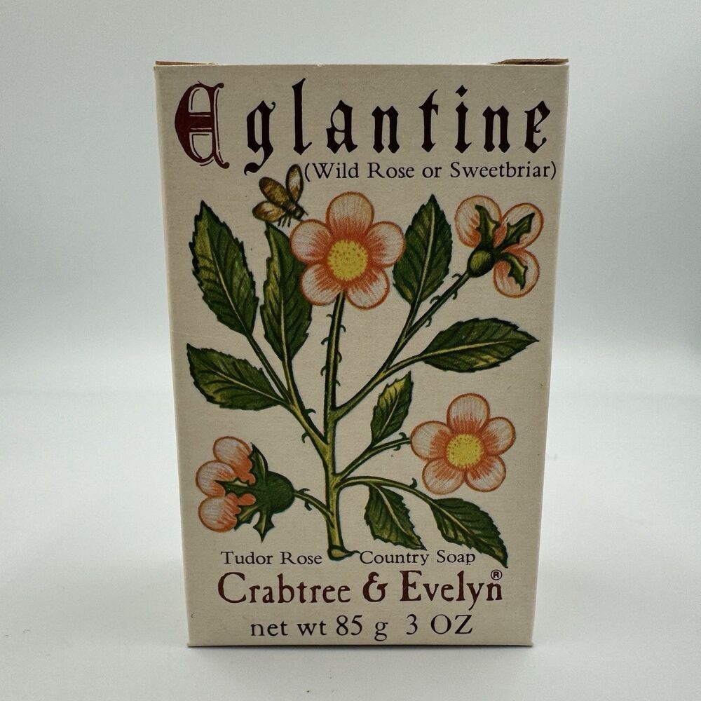 CRABTREE & EVELYN Soap Eglantine WILD ROSE OR‎ SWEETBRIAR Vintage